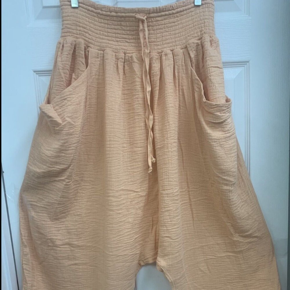 Free People Movement Pant Wide Leg Peach